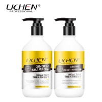 Customized hair ginger shampoo and conditioner anti hair loss stimulate hair to grow 300ml / 500ml bottle size